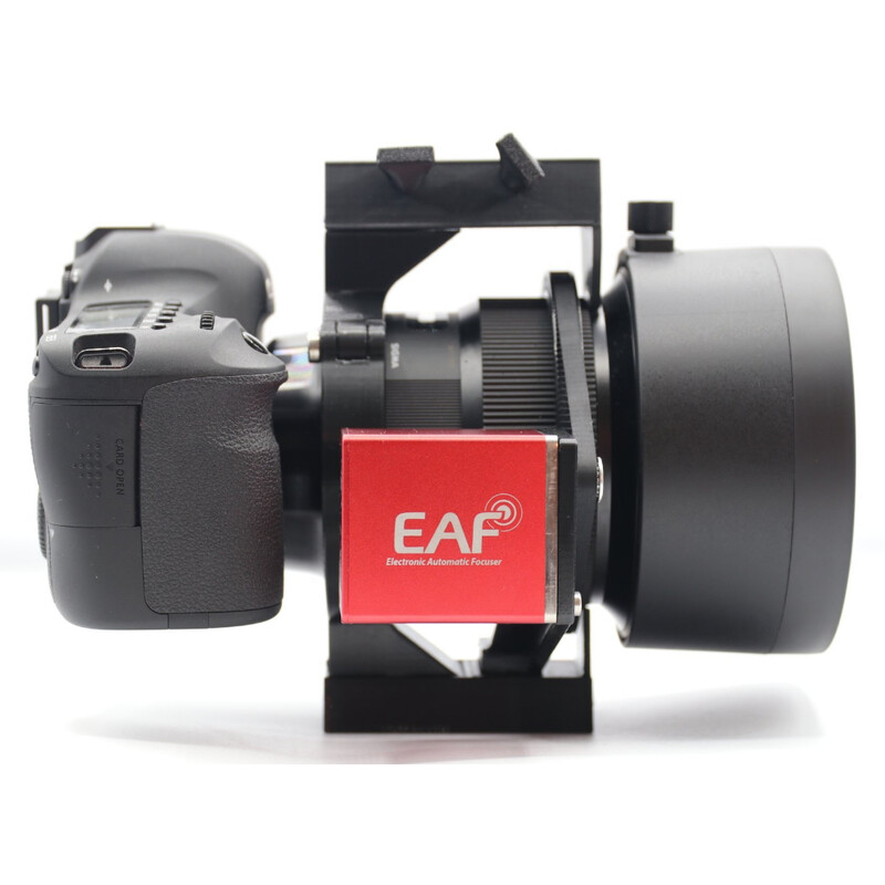 Wega Telescopes EAF Motoranbaukit mit Schelle, Schiene und Sucherschuh für Sigma Art 105mm Objektiv