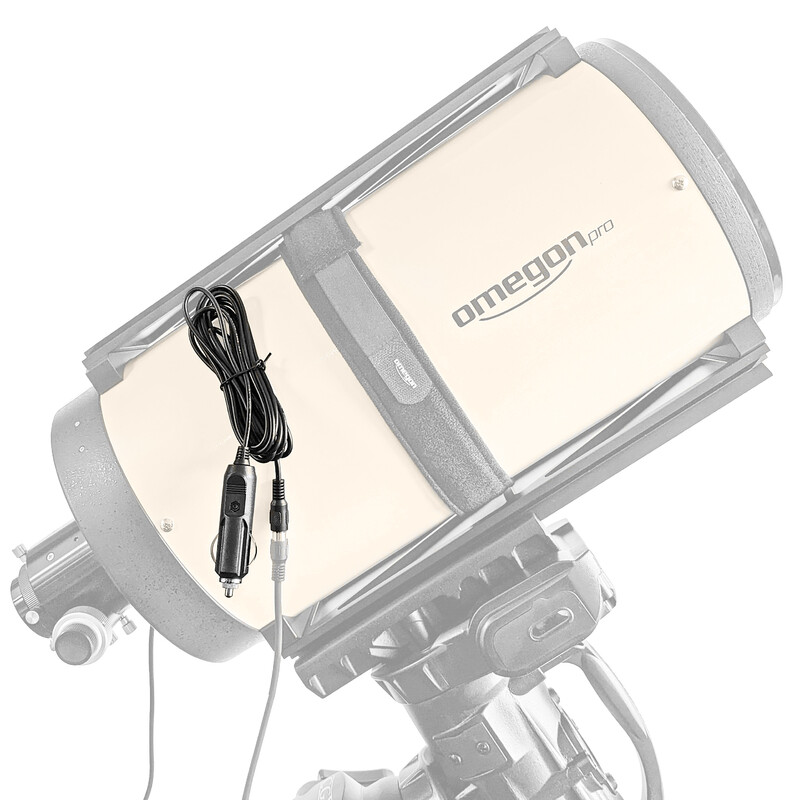 Omegon Cables de alimentación Enchufe de mechero a RCA para manguito calefactado