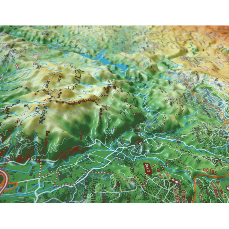3Dmap Mapa regional Massif de l'Estérel et du Pays de Fayence