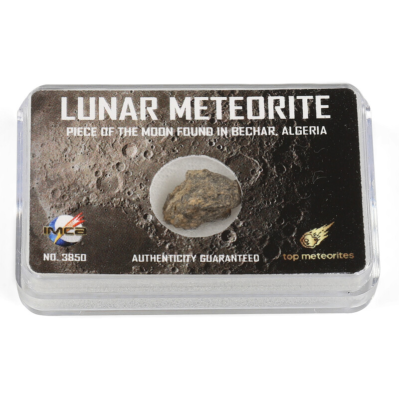 Top Meteorites Meteorito lunar auténtico Bechar Argelia 1-1,25g