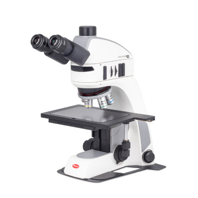 Motic Microscopio Panthera TEC MAT BF trino; infinito, plano, 50x-500x, 10x/22mm; Al, LED, 3W