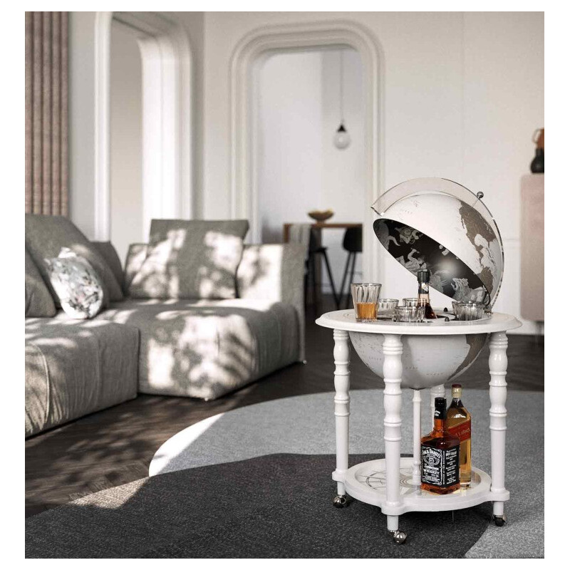 Zoffoli living Globo minibar Elegance White 40cm