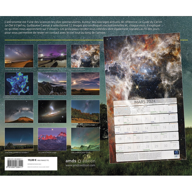 Amds édition  Calendarios Astronomique 2024