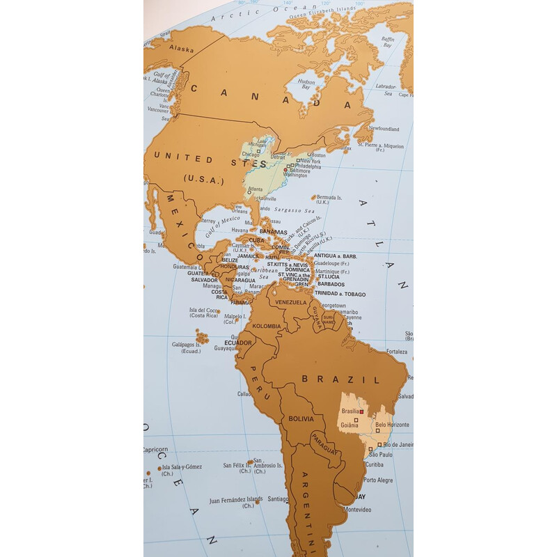 Stiefel Mapamundi Mapa para rascar (95 x 66 cm)
