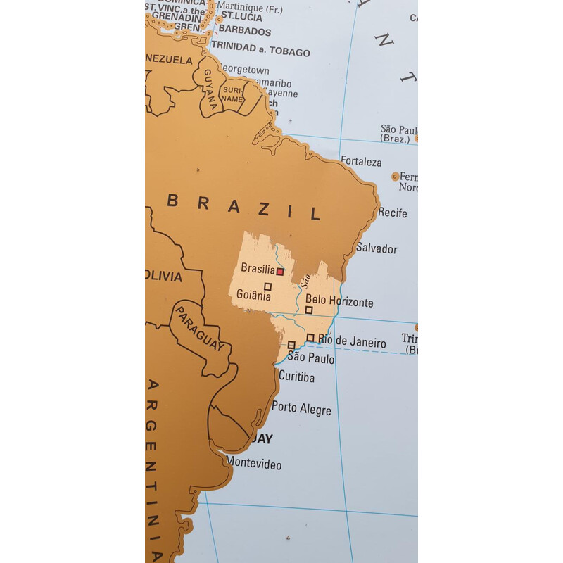 Stiefel Mapamundi Mapa para rascar (95 x 66 cm)
