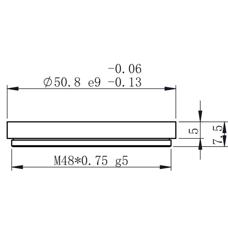 Pierro Astro Adaptadores lentes DSLR Adapter Canon EOS - T2 con soporte de filtro ZWO