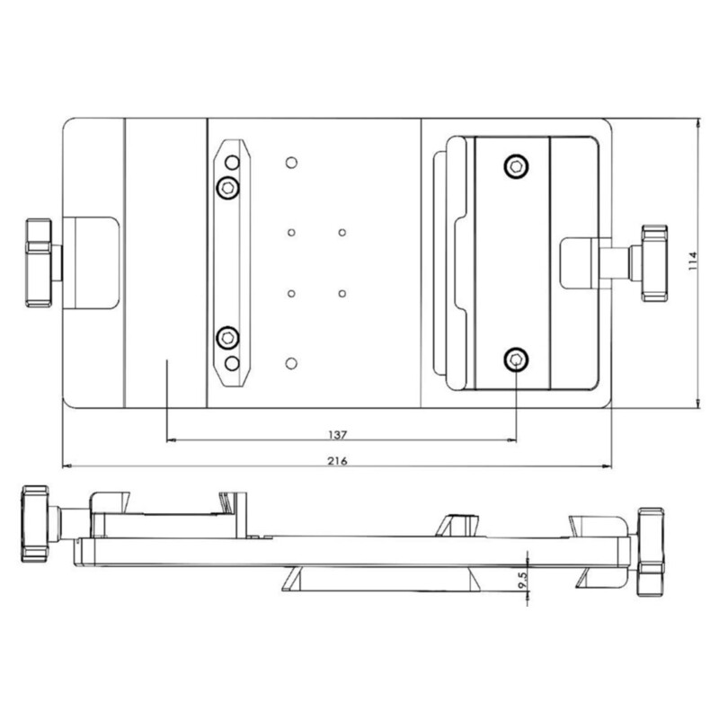 iOptron Placa Side-by-Side