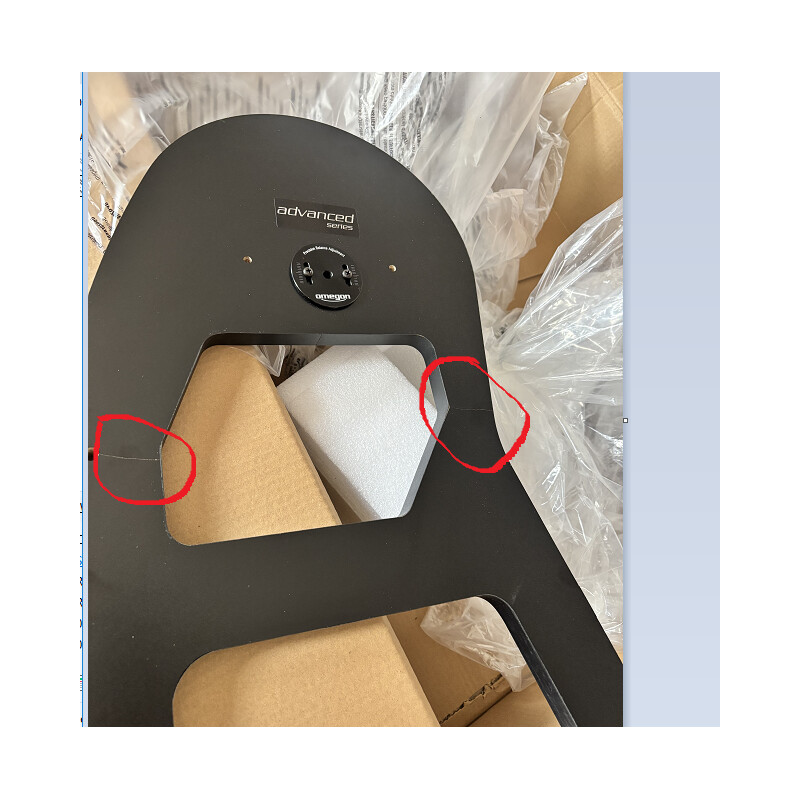 Omegon Dobson Teleskop Advanced N 254/1250 (ohne Zubehör) (Normale Gebrauchsspuren)