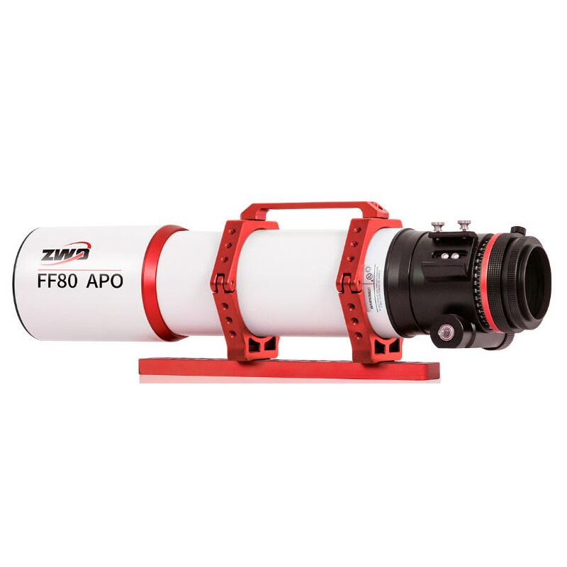 ZWO Telescopio FF80 AP 80/600 Quadruplet con AM3 y Trípode Carbon