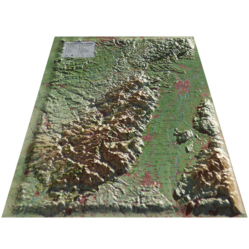 3Dmap Mapa regional Le Massif des Vosges