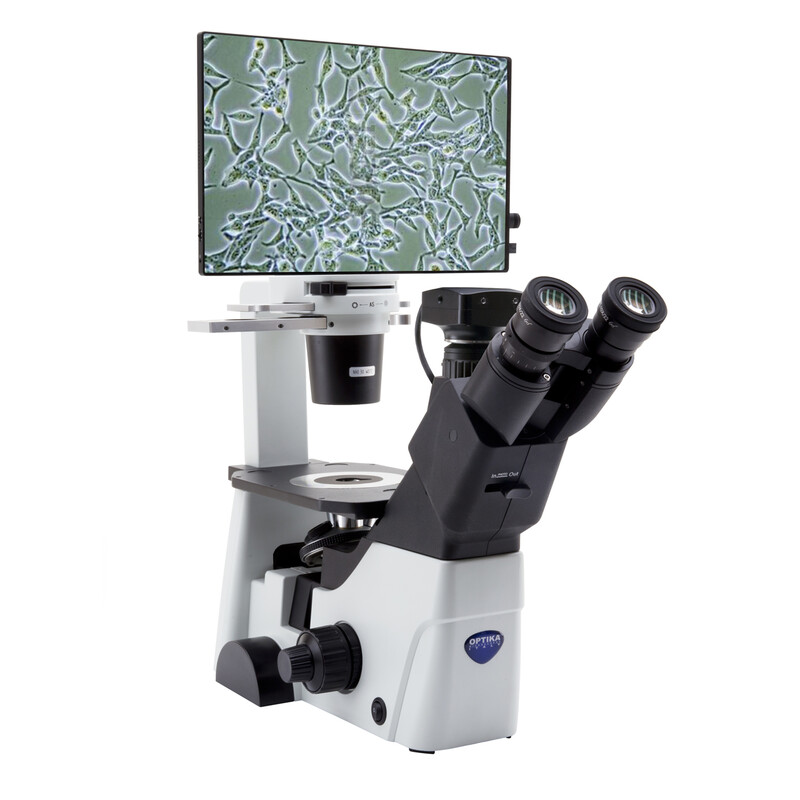 Optika Microscopio IM-300D, digital, PH, 100-400x, IOS LWD W-PLAN PH, N.A. 0,3, X-LED, 6 MP, 15,6" 4K