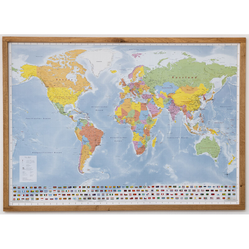 GeoMetro Mapamundi político (144 x 103 cm)