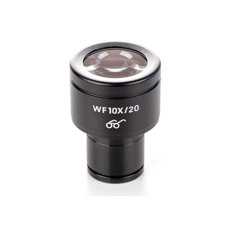 Kern Oculares de 23,2 mm de diámetro, OBB-A1618, HWF 10x/20 mm de diámetro, con escala de 0,1 mm, punto de ojo alto, antifúngicos