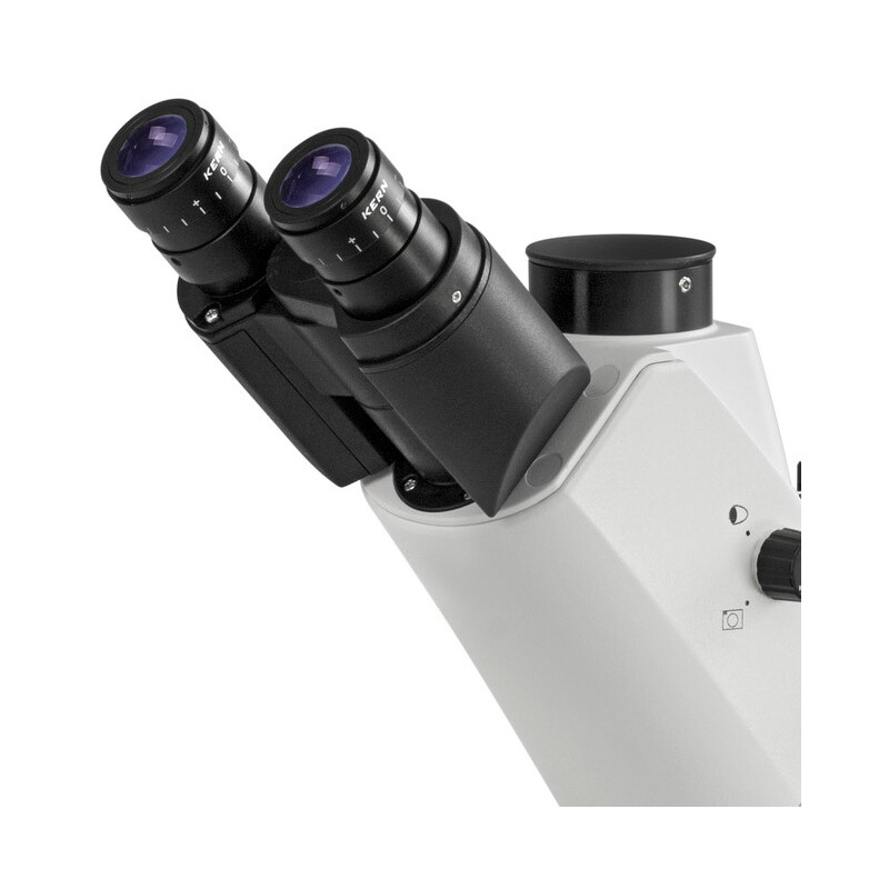 Kern Microscopio invertido OCM 167, FL, PH, trino, Abbe-N.A.-0,3-Condensador fijo, 10x-40x, Al, Dl, 5W LED