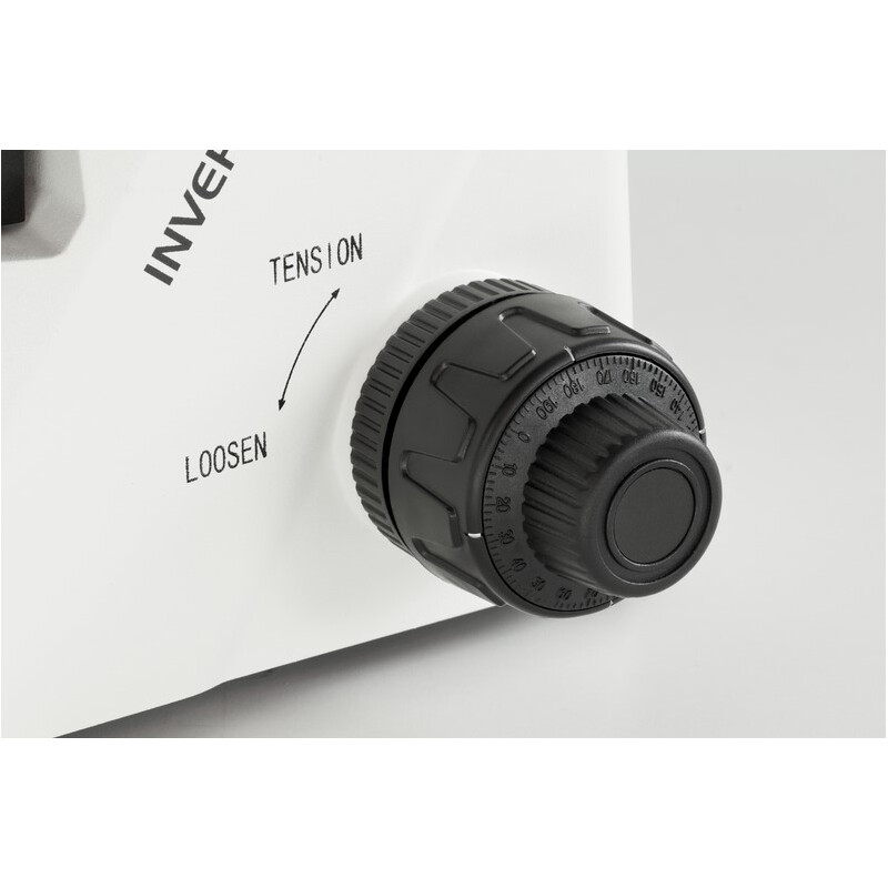 Kern Microscopio invertido OCM 168, FL, PH, trino, Abbe-N.A. 0,3 Condensador fijo, 10x-40x, 5W LED, Al/Dl