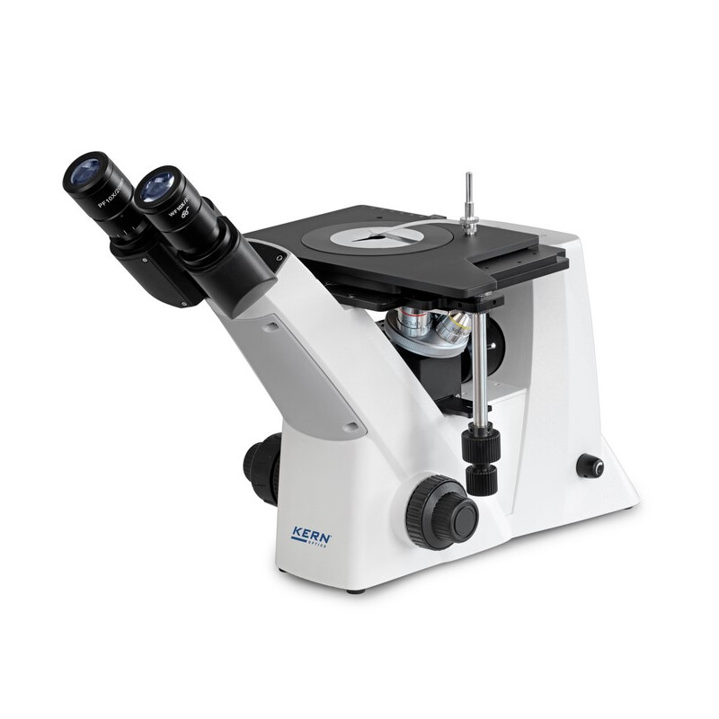 Kern Microscopio invertido OLM 170, POL, trino, inverso, 5x-50x, Al, LED 5W