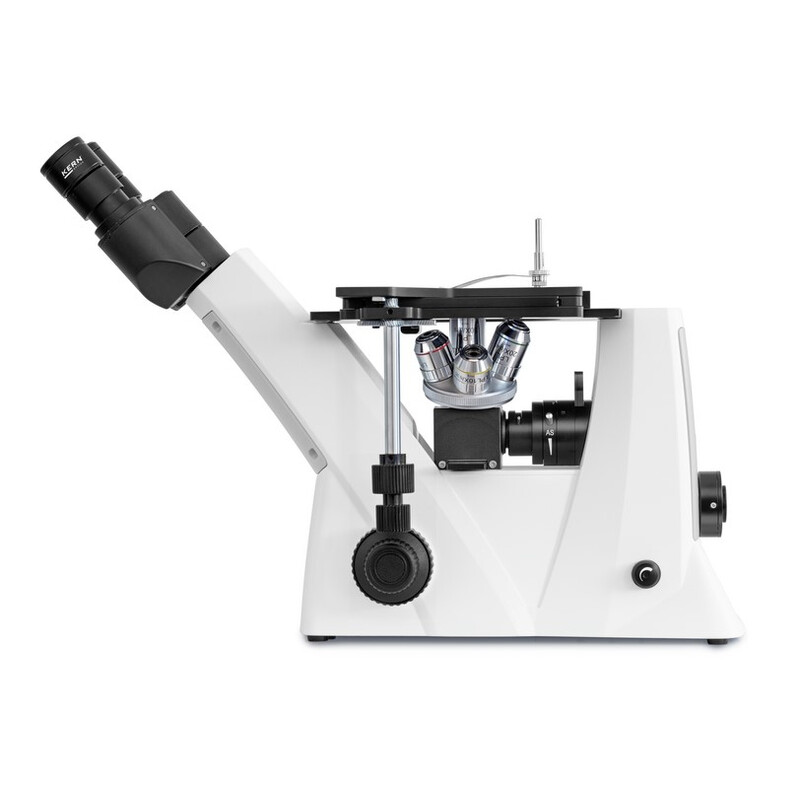 Kern Microscopio invertido OLM 170, POL, trino, inverso, 5x-50x, Al, LED 5W