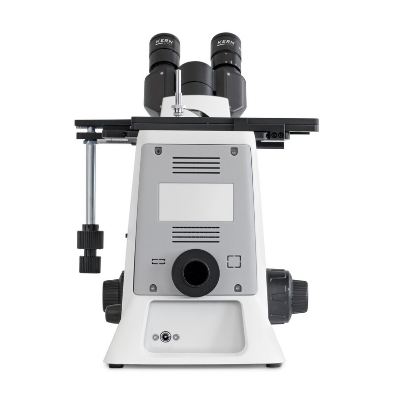 Kern Microscopio invertido OLM 170, POL, trino, inverso, 5x-50x, Al, LED 5W
