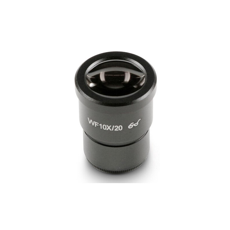 Kern Ocular de 30 mm de diámetro, OZB-A4635, HWF 10x/Ø20 mm, con escala de 0,1 mm, punto de ojo alto, antifúngico