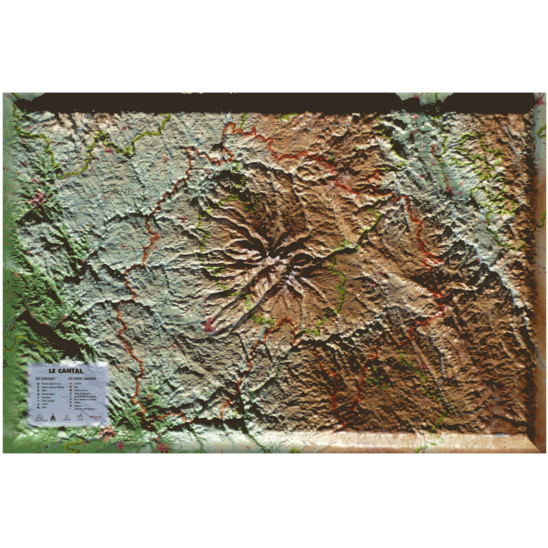 3Dmap Mapa regional du Cantal