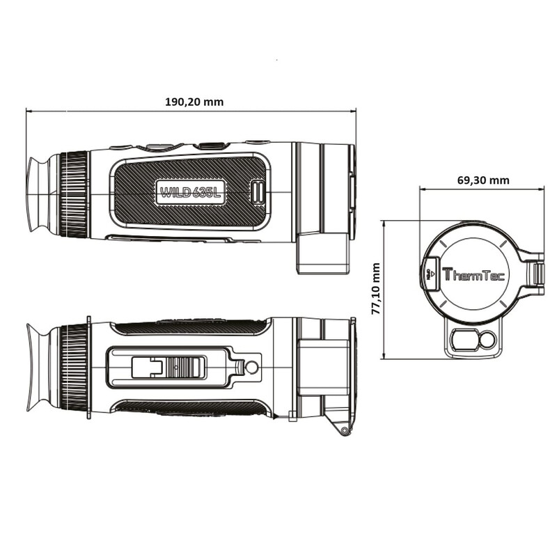 ThermTec Cámara térmica Wild 635L Laser Rangefinder