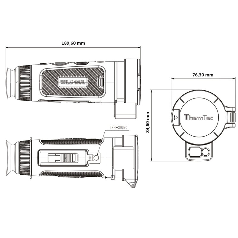 ThermTec Cámara térmica Wild 650L Laser Rangefinder