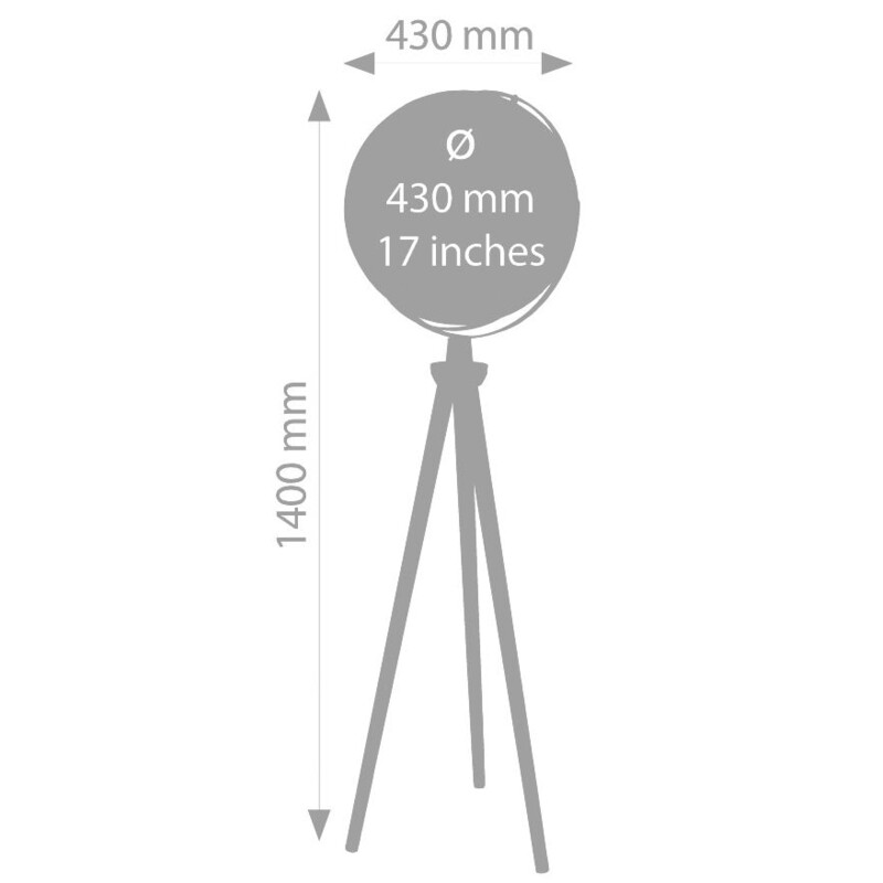 TROIKA Globo terráqueo de pie Sputnik 43cm