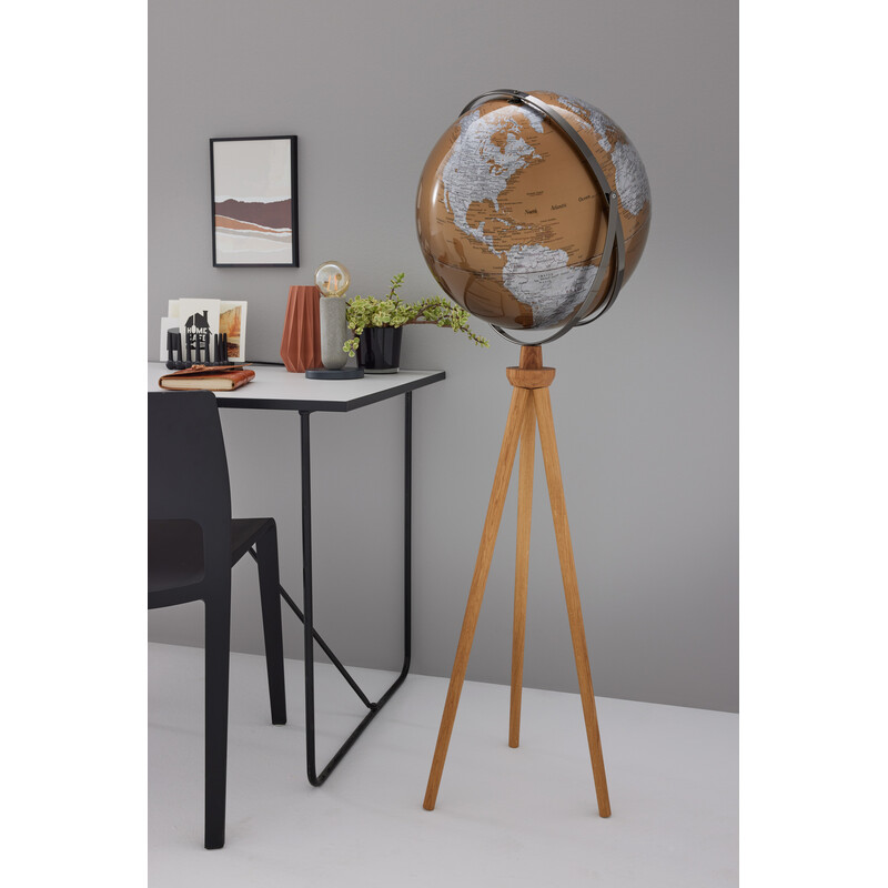 TROIKA Globo terráqueo de pie Sputnik 43cm