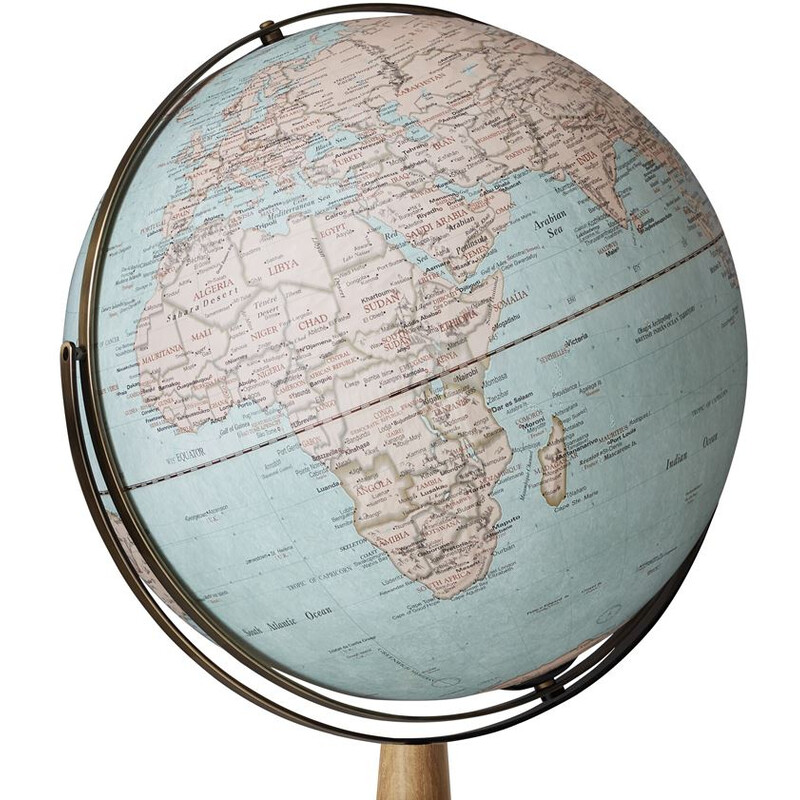 TROIKA Globo terráqueo de pie Sputnik 43cm