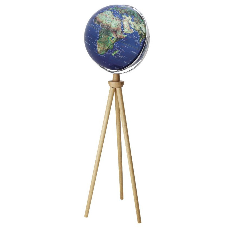 TROIKA Globo terráqueo de pie Sputnik 43cm
