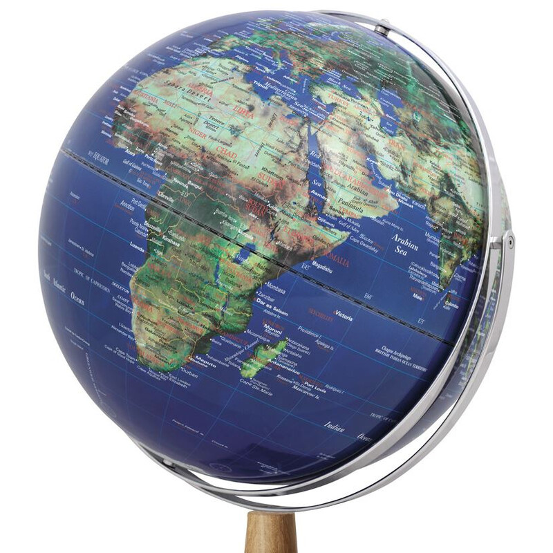 TROIKA Globo terráqueo de pie Sputnik 43cm