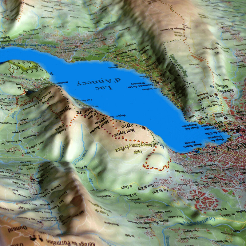 3Dmap Mapa regional Le Lac d'Annecy