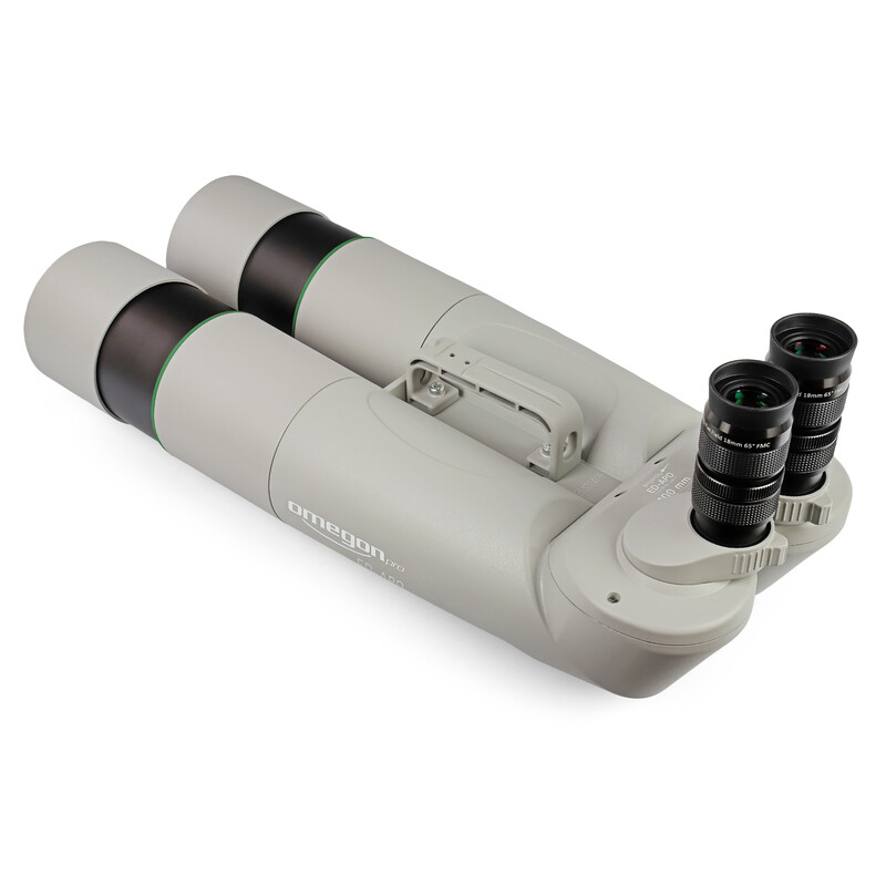 Omegon Binoculares Brightsky ED-APO 30x100 - 90° + funda