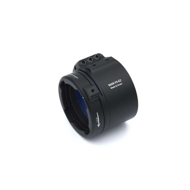 Rusan Adaptador de sujeción modular fijo para ZEISS Diavari-ZM 1,25-4x24 / Varipoint VM 1,1-4x24 con riel