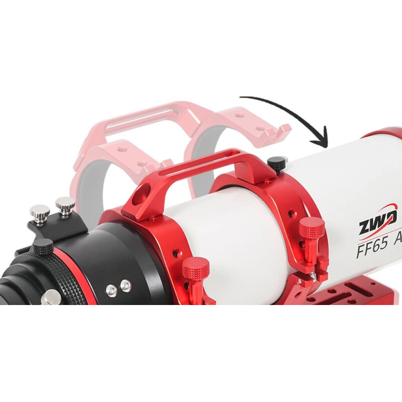 ZWO Refractor apocromático FF65 AP 65/416 Quintuplet OTA