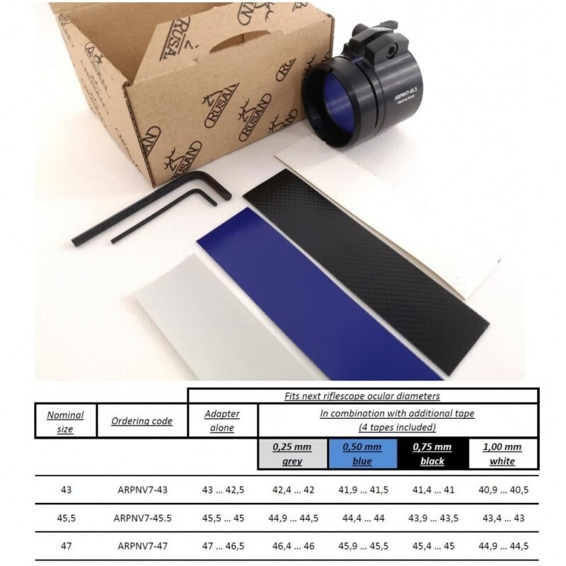 Rusan Adaptador ARPNV para PARD A/V para diámetro ocular de 40,5-43 mm
