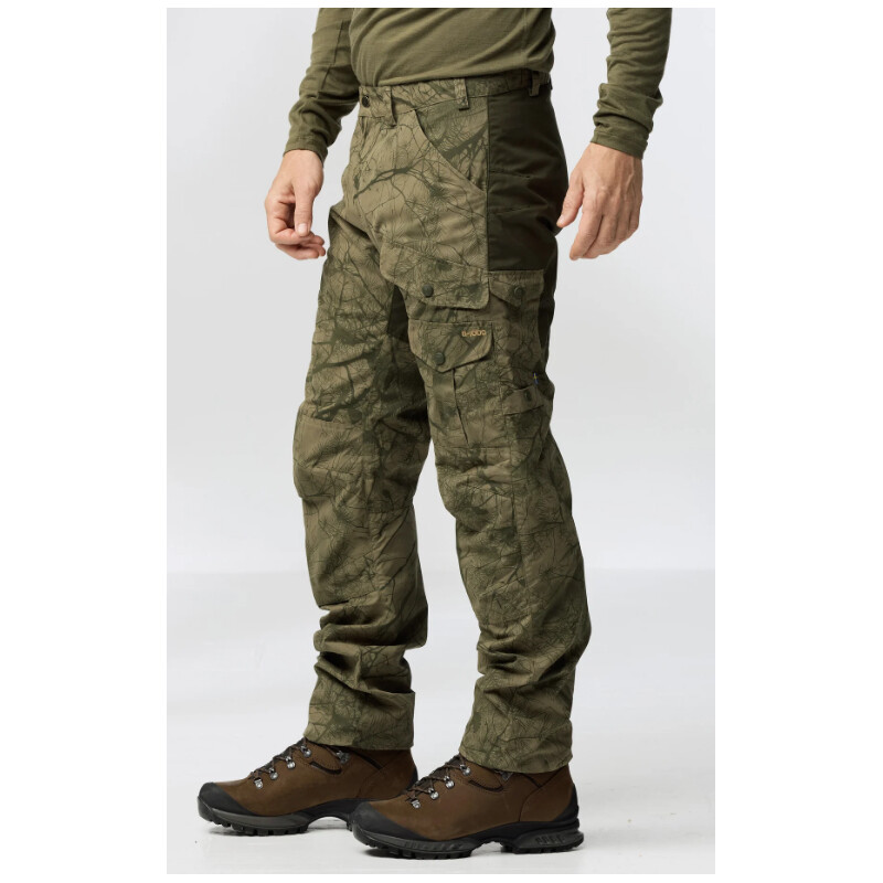 Fjällräven Pantalón de caza Barents Pro M, 626-662 Camo verde-Bosque profundo, 50
