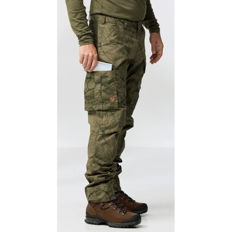 Fjällräven Pantalón de caza Barents Pro M, 626-662 Camo verde-Bosque profundo, 50