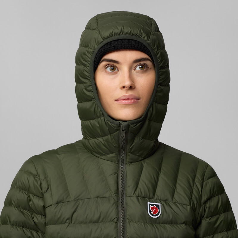 Fjällräven Sudadera con capucha Expedition Lätt W, 662 Deep Forest, L