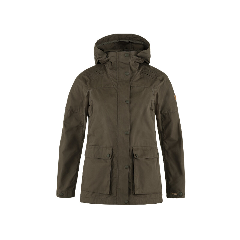 Fjällräven Chaqueta Forest Hybrid W, 633 Dark Olive, XL