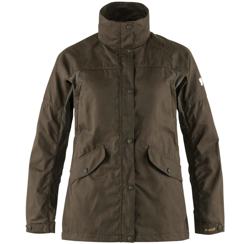 Fjällräven Chaqueta Forest Hybrid W, 633 Dark Olive, XL