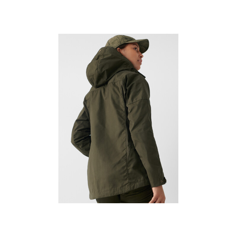 Fjällräven Chaqueta Forest Hybrid W, 633 Dark Olive, XL