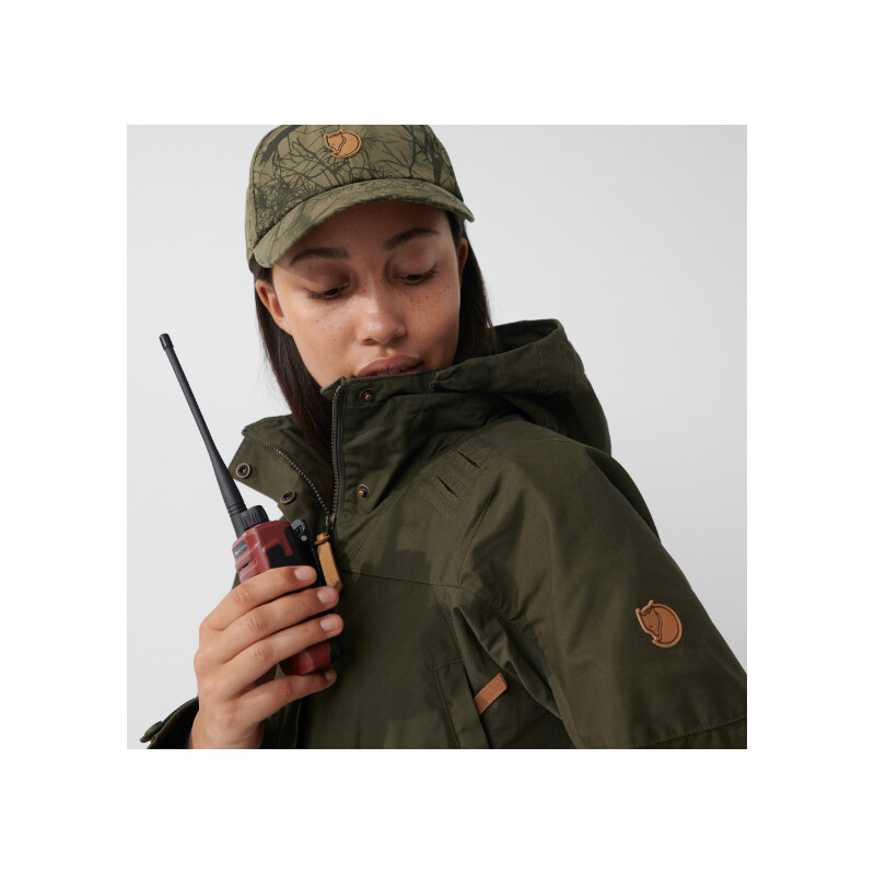 Fjällräven Chaqueta Forest Hybrid W, 633 Dark Olive, XL