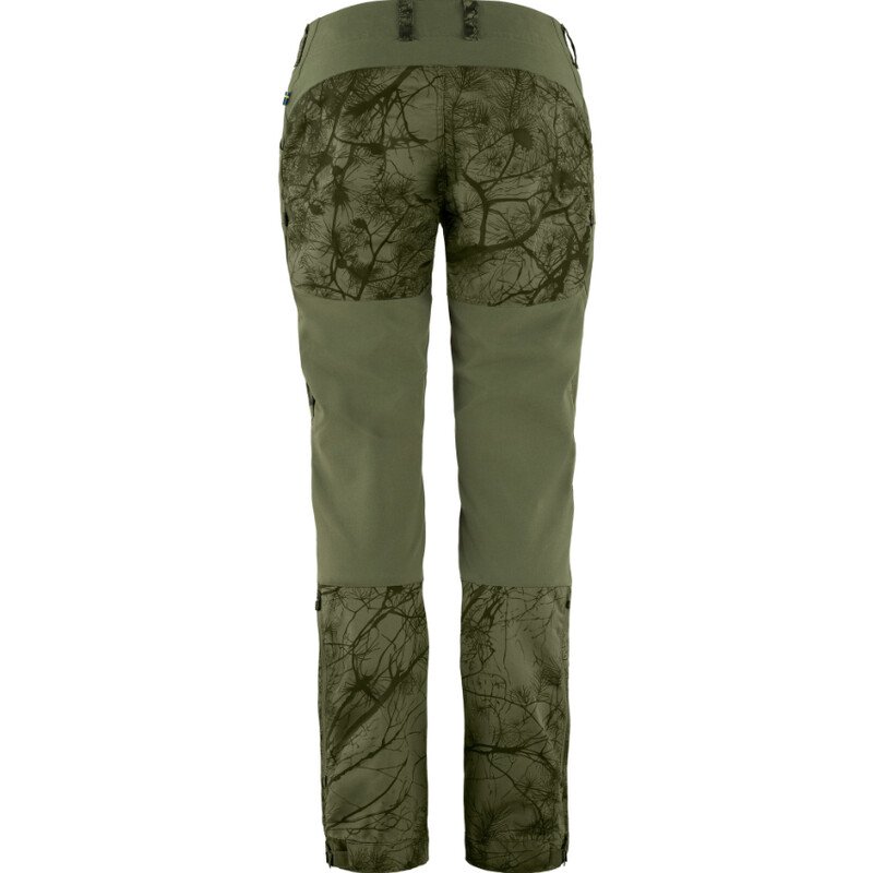 Fjällräven Pantalones Keb W Reg, 626-625 Verde camuflaje-Laurel Green, 42
