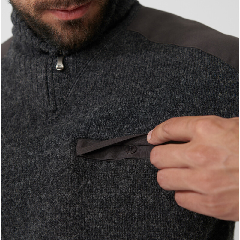 Fjällräven Jersey Koster M, 030 Gris oscuro, S