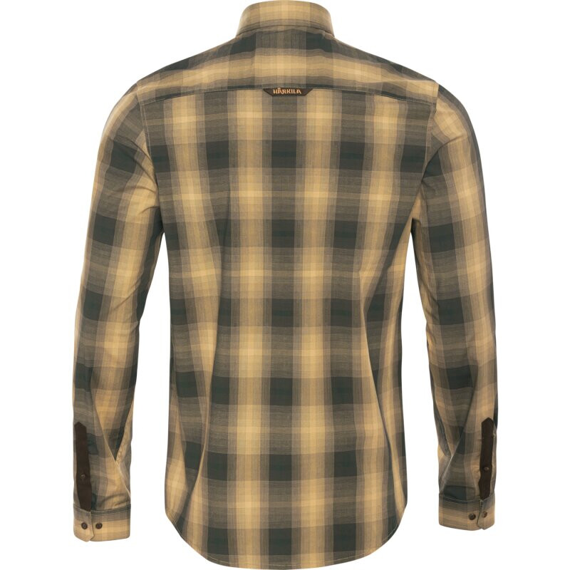 Härkila Camisa Akkan, amarillo/negro talla XXL