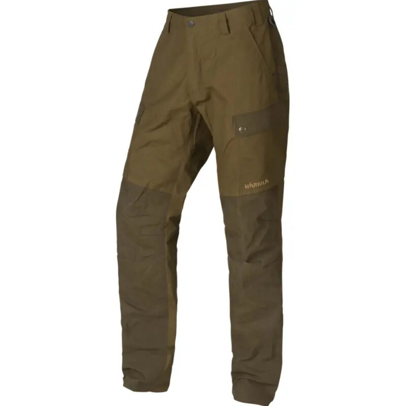 Härkila Pantalones Asmund, verde oliva oscuro/verde sauce, talla 52