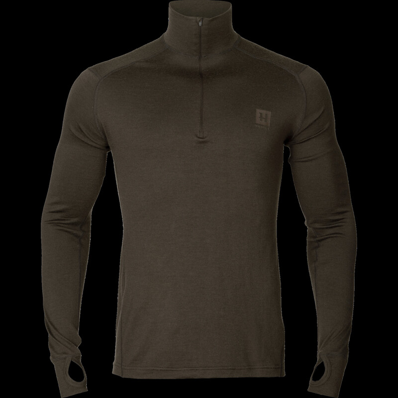 Härkila Base All Season half zip Shadow brown, S