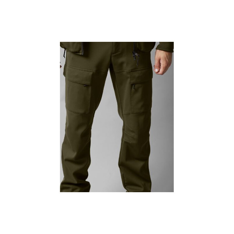 Härkila Pantalones Deer Stalker Light, verde sauce/marrón sombra talla 54