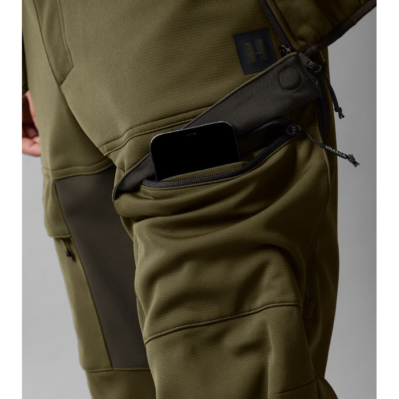 Härkila Pantalones Deer Stalker Light, verde sauce/marrón sombra talla 48